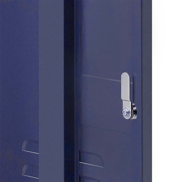 ArtissIn Mini Metal Locker Storage Shelf Organizer Cabinet Bedroom Blue freeshipping - Awezingly