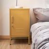 ArtissIn Metal Locker Storage Shelf Filing Cabinet Cupboard Bedside Table Yellow
