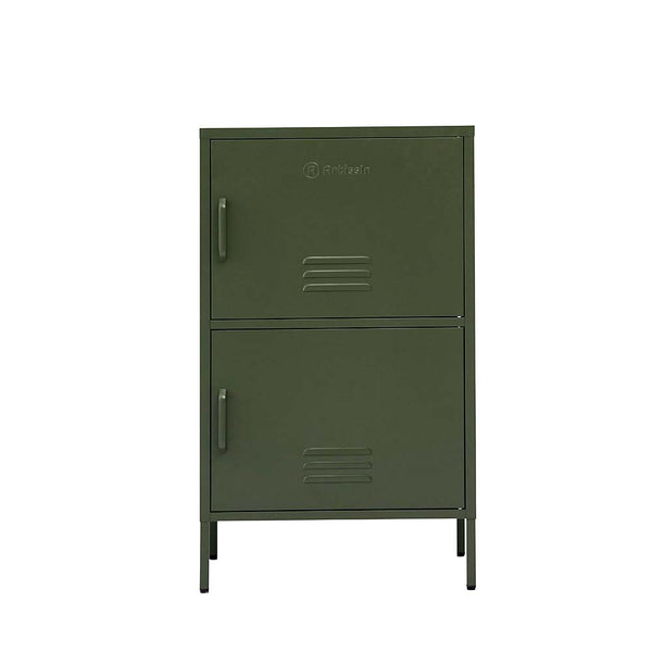 ArtissIn Double Storage Cabinet Shelf Organizer Bedroom Green freeshipping - Awezingly