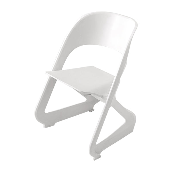ArtissIn Set of 4 Dining Chairs Office Cafe Lounge Seat Stackable Plastic Leisure Chairs White freeshipping - Awezingly