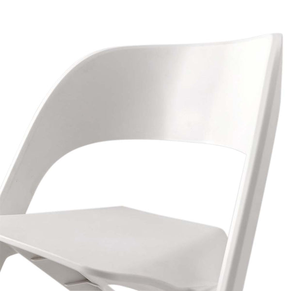 ArtissIn Set of 4 Dining Chairs Office Cafe Lounge Seat Stackable Plastic Leisure Chairs White freeshipping - Awezingly