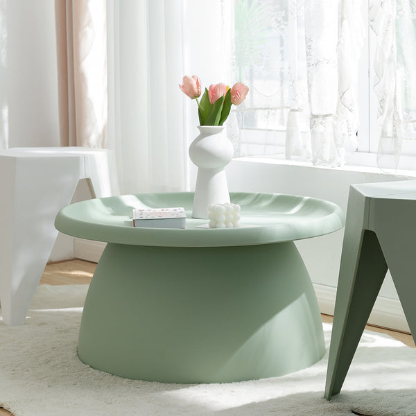 ArtissIn Coffee Table Mushroom Nordic Round Large Side Table 70CM Green freeshipping - Awezingly