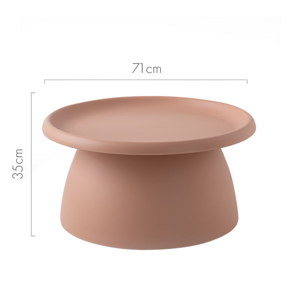 ArtissIn Coffee Table Mushroom Nordic Round Large Side Table 70CM Pink freeshipping - Awezingly