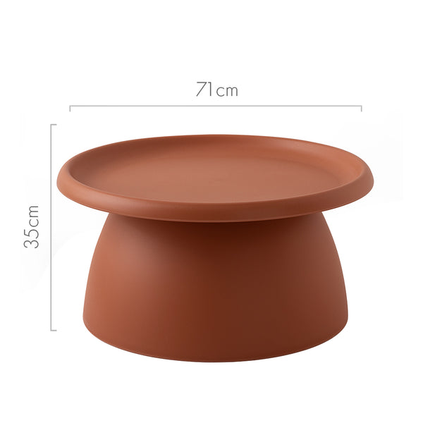ArtissIn Coffee Table Mushroom Nordic Round Large Side Table 70CM Pink freeshipping - Awezingly