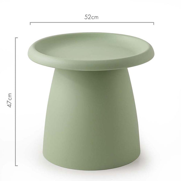 ArtissIn Coffee Table Mushroom Nordic Round Small Side Table 50CM Green ArtissIn