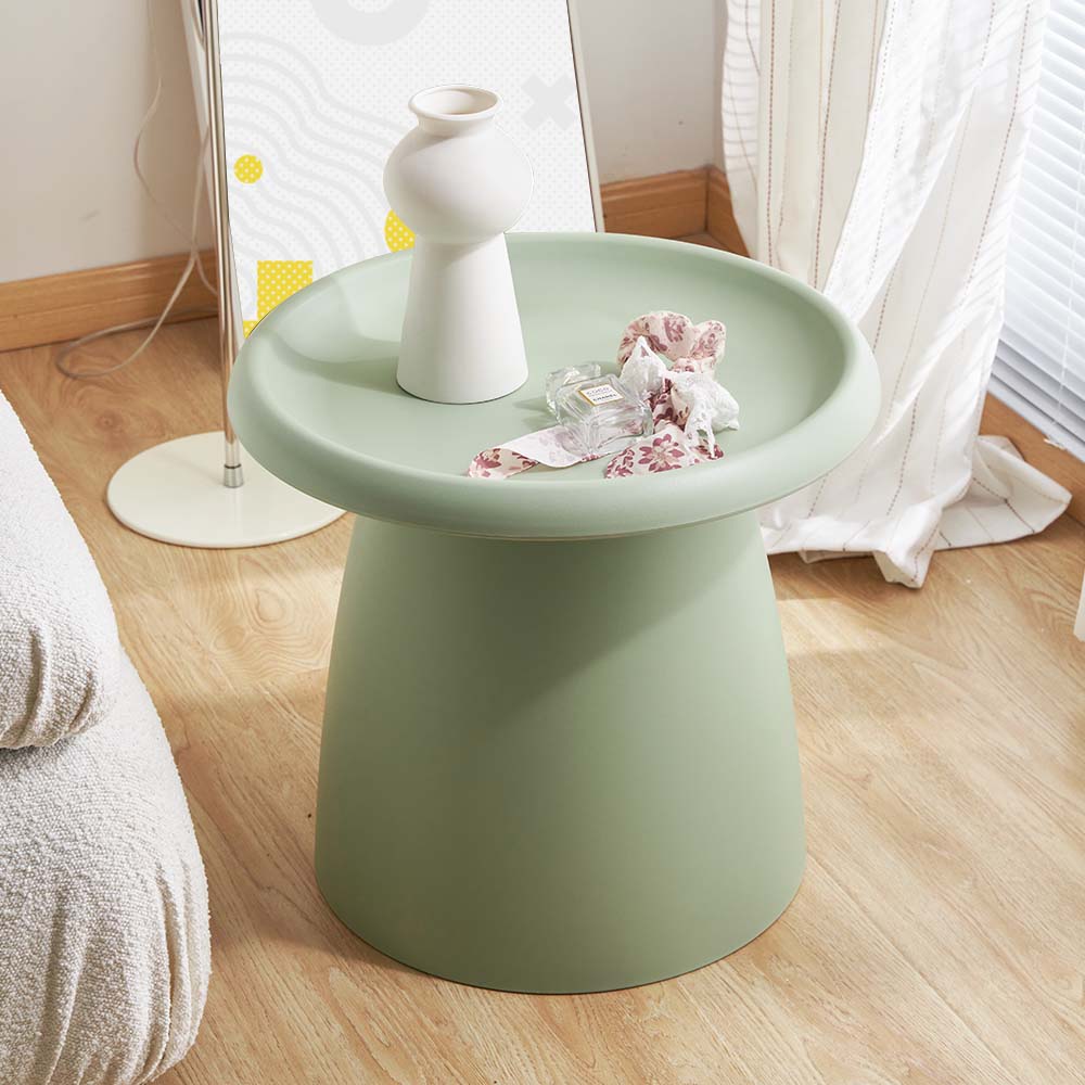 ArtissIn Coffee Table Mushroom Nordic Round Small Side Table 50CM Green ArtissIn