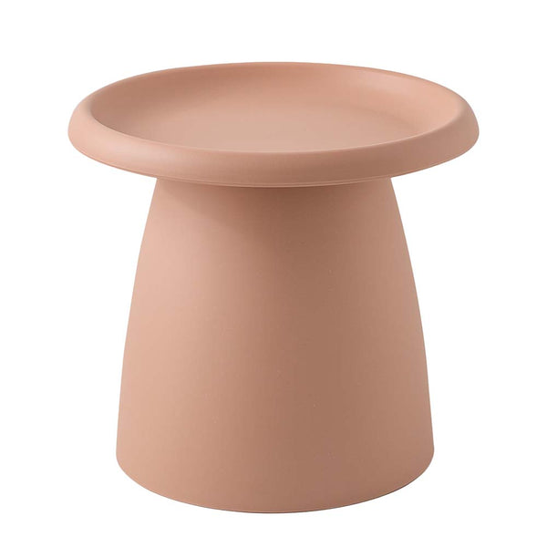 ArtissIn Coffee Table Mushroom Nordic Round Small Side Table 50CM Pink ArtissIn