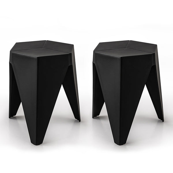 ArtissIn Set of 2 Puzzle Stool Plastic Stacking Stools Chair Outdoor Indoor Kitchen Dining freeshipping - Awezingly