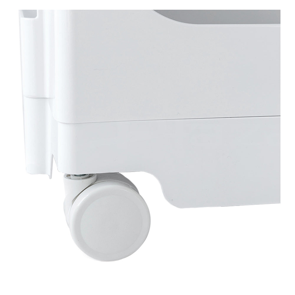 ArtissIn Bedside Table Side Tables Nightstand Organizer Replica Boby Trolley 5Tier White freeshipping - Awezingly