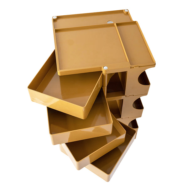 ArtissIn Bedside Table Side Tables Nightstand Organizer Replica Boby Trolley 5Tier Yellow freeshipping - Awezingly