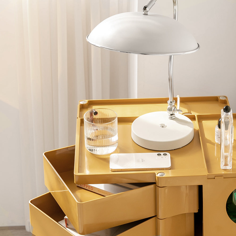 ArtissIn Bedside Table Side Tables Nightstand Organizer Replica Boby Trolley 5Tier Yellow freeshipping - Awezingly
