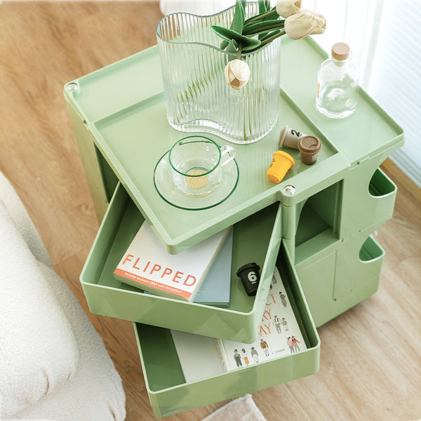 ArtissIn Replica Boby Trolley Storage 3 Tier Drawer Cart Shelf Mobile Green freeshipping - Awezingly