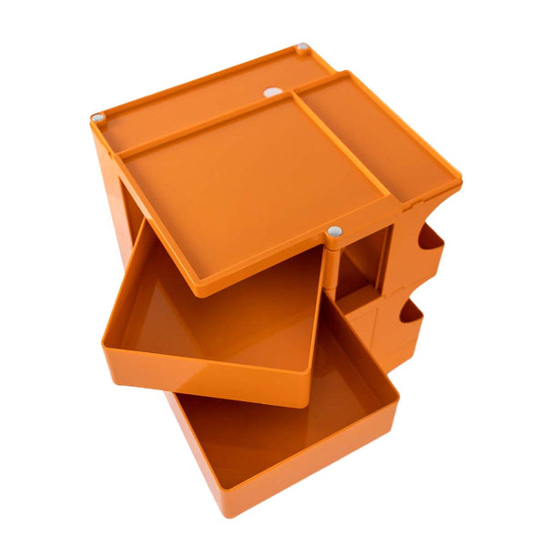 ArtissIn Bedside Table Side Tables Nightstand Organizer Replica Boby Trolley 3Tier Orange freeshipping - Awezingly