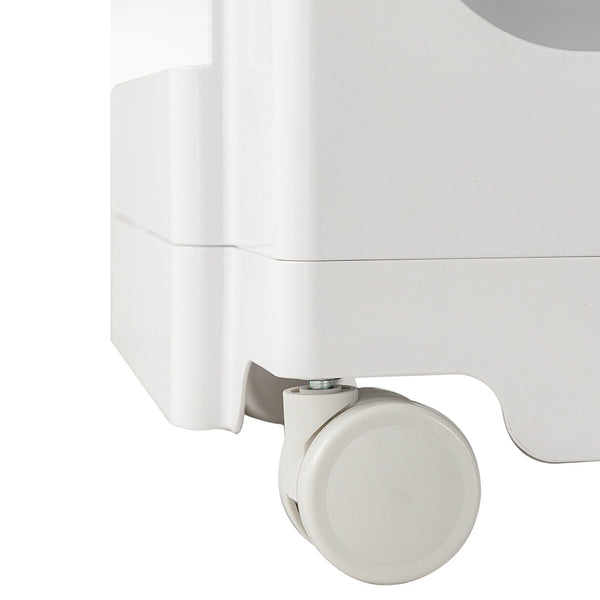 ArtissIn Bedside Table Side Tables Nightstand Organizer Replica Boby Trolley 3Tier White ArtissIn