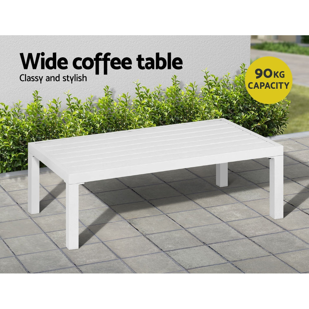Gardeon 4-Seater Aluminium Outdoor Sofa Set Lounge Setting Table Chair Furniture Gardeon
