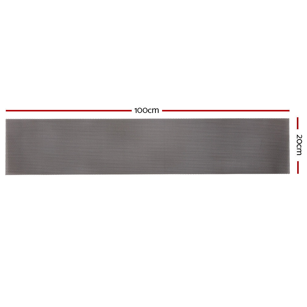 Set of 60 Gutter Guard Guards Aluminium Leaf Mesh 100x20cm Brush DIY Deluxe Garden 60M Giantz