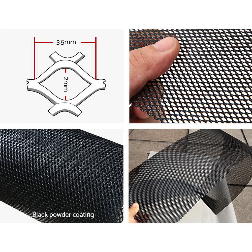 Set of 60 Gutter Guard Guards Aluminium Leaf Mesh 100x20cm Brush DIY Deluxe Garden 60M Giantz