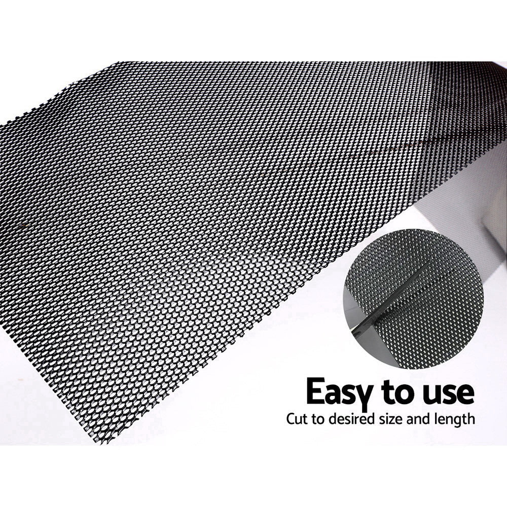 Set of 60 Gutter Guard Guards Aluminium Leaf Mesh 100x20cm Brush DIY Deluxe Garden 60M Giantz