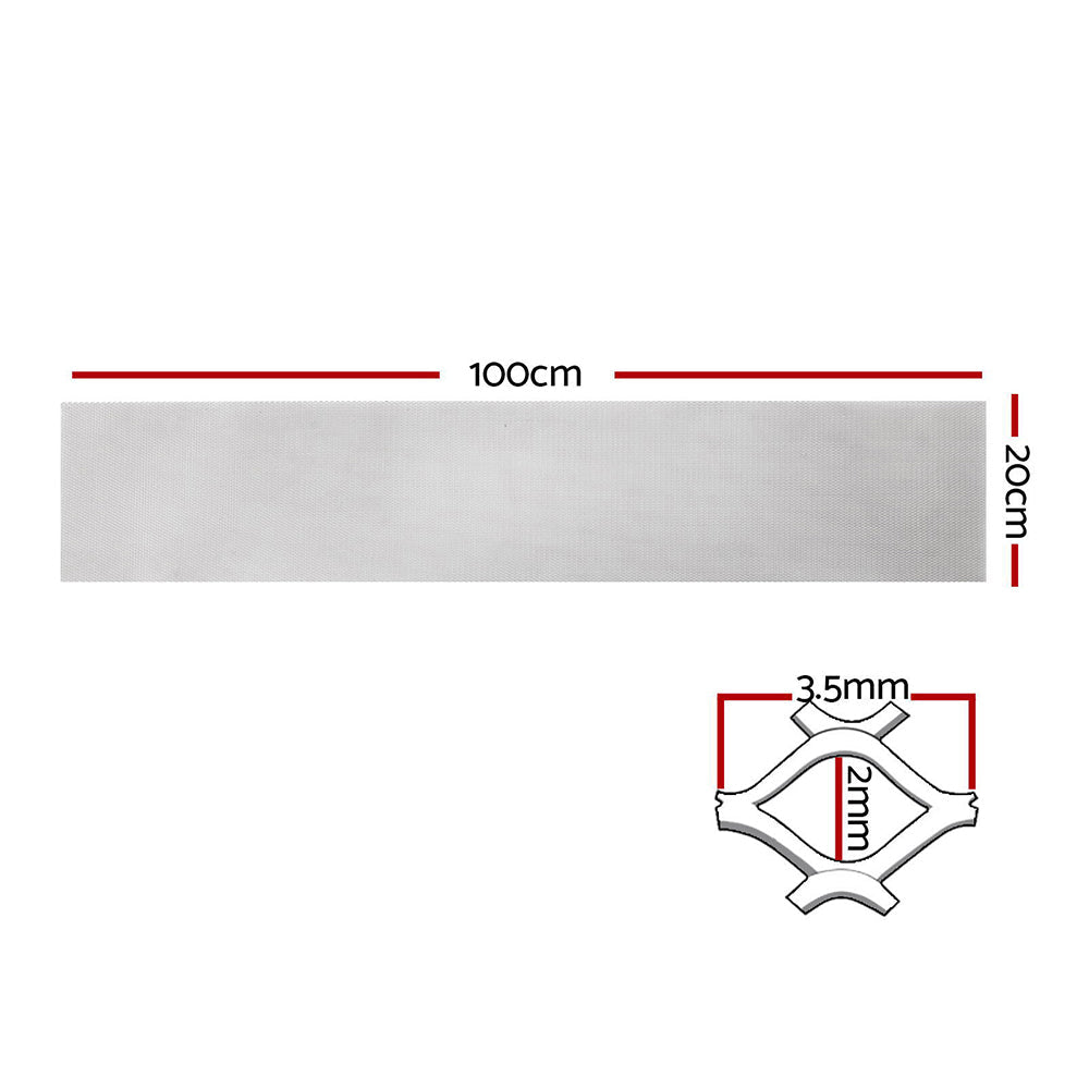 Set of 60 Gutter Guard Guards Aluminium Leaf Mesh 100x20cm Brush DIY Deluxe Garden 60M Giantz