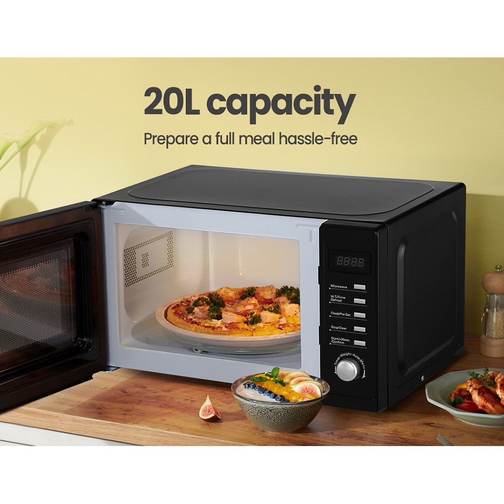 Comfee 20L Microwave Oven 700W Countertop Kitchen Cooker Black Comfee