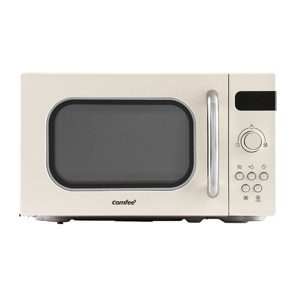 Comfee 20L Microwave Oven 800W Countertop Kitchen 8 Cooking Settings Cream Comfee