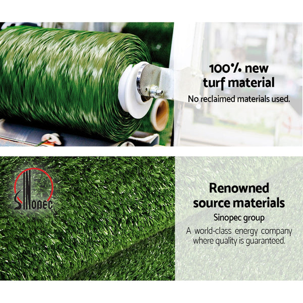Primeturf 1x10m Artificial Grass Synthetic Fake 10SQM Turf Lawn 17mm Tape Primeturf
