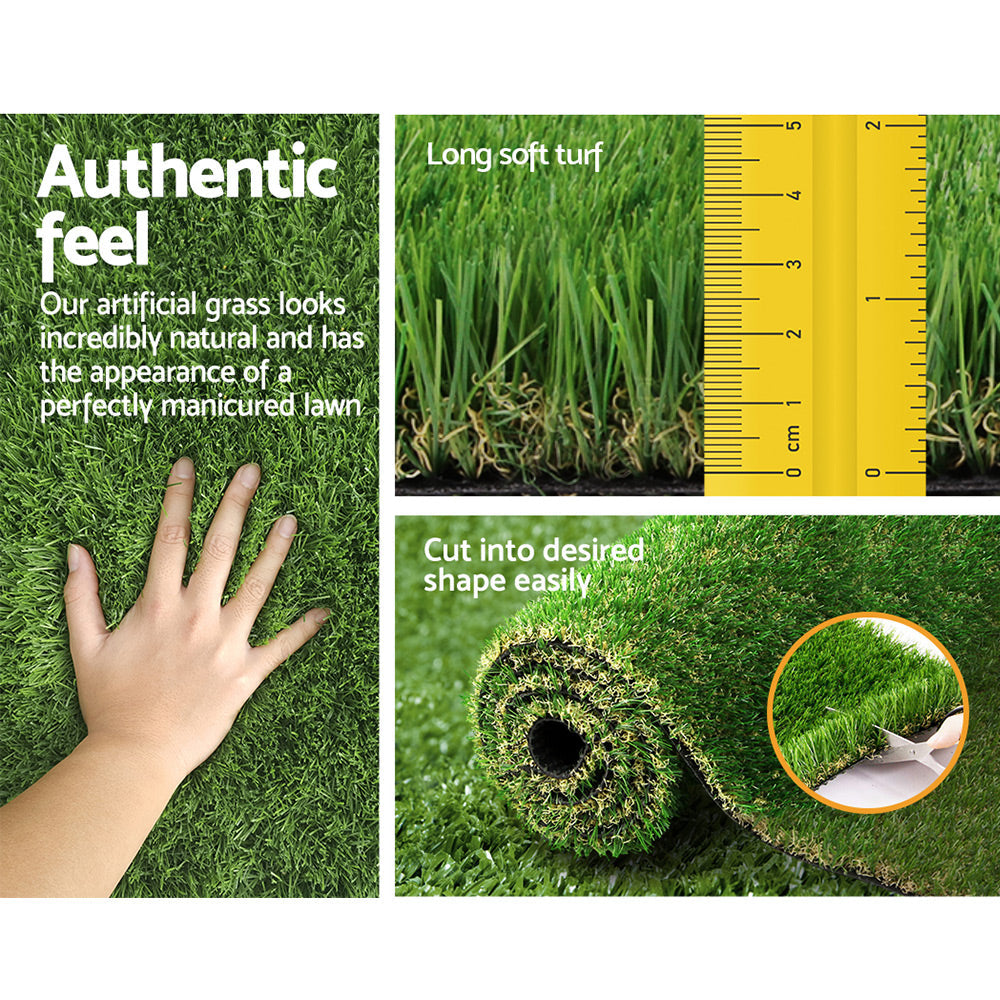 Primeturf Artificial Grass Synthetic 30mm 1mx20m 20sqm Fake Turf Plants Lawn 4-coloured Does not apply