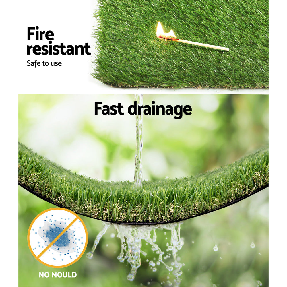 Primeturf Artificial Grass Synthetic 30mm 2mx5m 10sqm Fake Turf Plants Lawn 4-coloured Does not apply