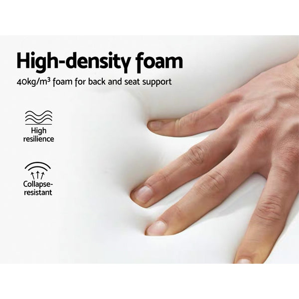 Artiss Fabric Rocking Armchair - Beige freeshipping - Awezingly