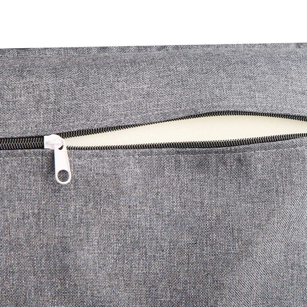 Artiss Fabric Rocking Armchair with Adjustable Footrest - Charcoal freeshipping - Awezingly