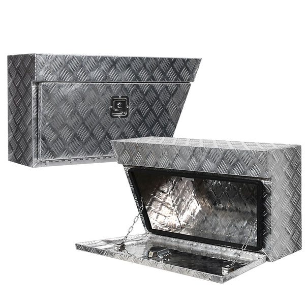 Giantz Pair of Under Tray Undertray Tool Box Aluminium Alloy Underbody Toolbox freeshipping - Awezingly