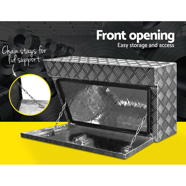 Giantz Pair of Under Tray Undertray Tool Box Aluminium Alloy Underbody Toolbox freeshipping - Awezingly
