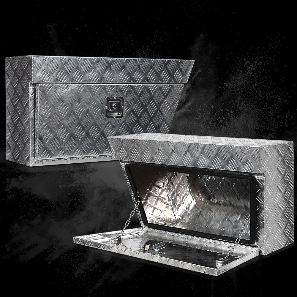 Giantz Pair of Under Tray Undertray Tool Box Aluminium Alloy Underbody Toolbox freeshipping - Awezingly