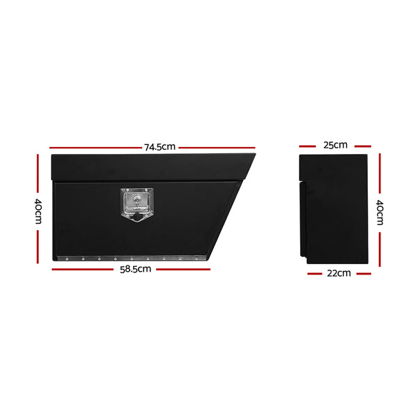 Giantz Ute Tool Box Right UnderTray Toolbox Under Tray Aluminium Underbody freeshipping - Awezingly