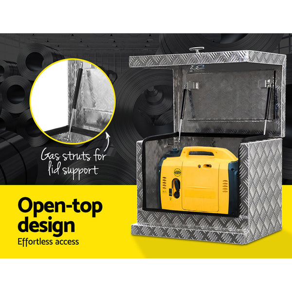 Giantz 62x40x50cm Aluminium Tool box Ute Generator Toolbox Truck Trailer Canopy freeshipping - Awezingly