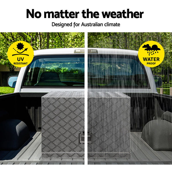 Giantz 75x50x55cm Aluminium Tool box Generator Toolbox Truck Ute Trailer Canopy freeshipping - Awezingly