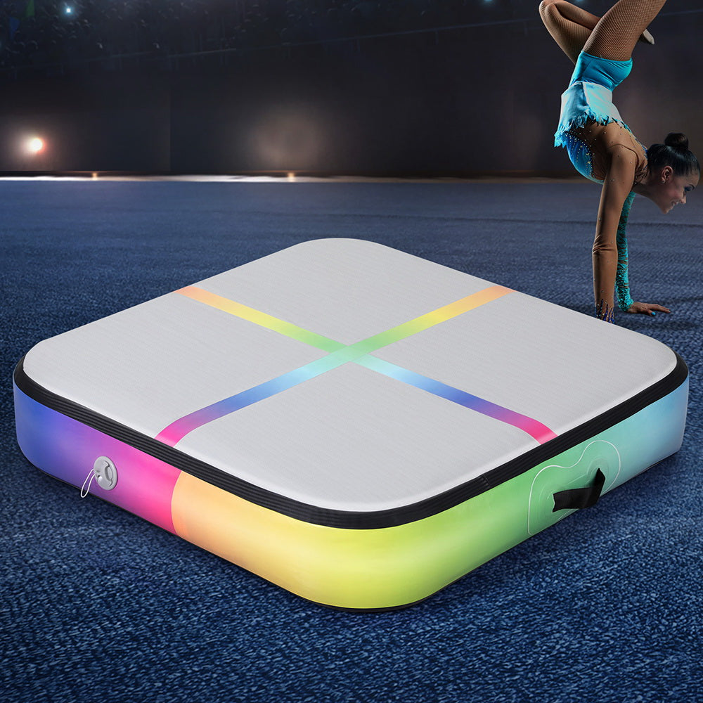 Everfit 1m Air Track Mat Inflatable Gymnastics Tumbling Mat Colourful Everfit