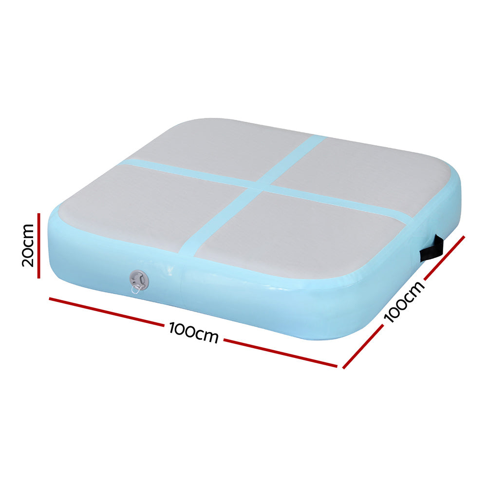 Everfit 1m Air Track Mat Inflatable Gymnastics Tumbling Mat Green Everfit