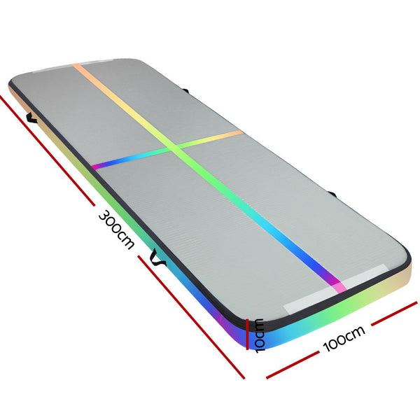 Everfit 3X1M Air Track Inflatable Tumbling Mat Gymnastics Yoga Mat freeshipping - Awezingly