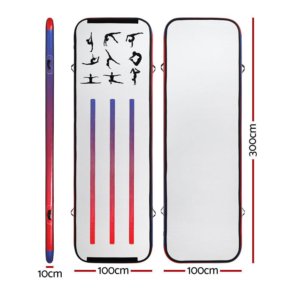 Everfit 3M Air Track Gymnastics Tumbling Mat Exercise Cheerleading Unique Style Everfit