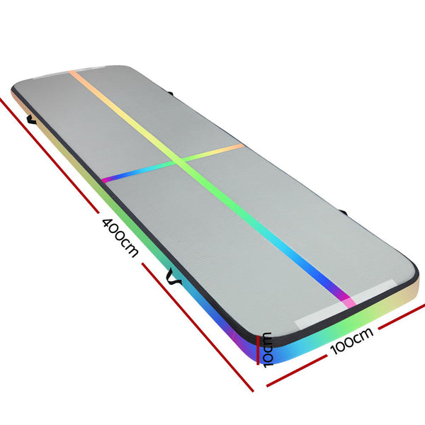 Everfit 4X1M Air Track Inflatable Tumbling Mat Gymnastics Yoga Mat freeshipping - Awezingly