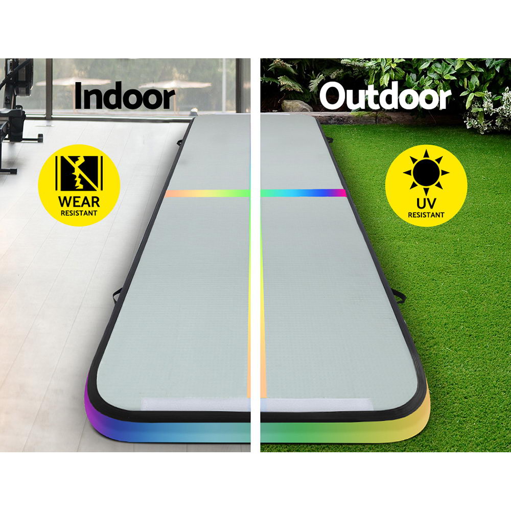 Everfit 4M Air Track Gymnastics Tumbling Exercise Mat Inflatable Mats + Pump freeshipping - Awezingly