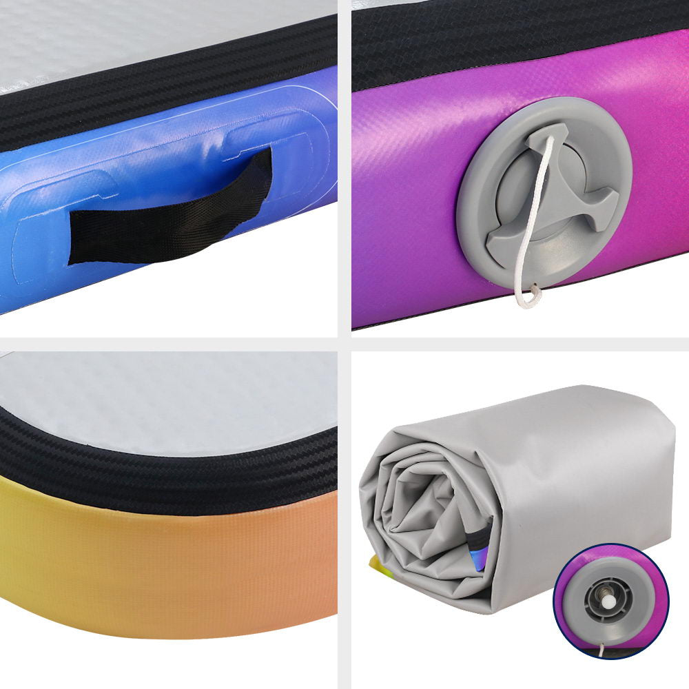 Everfit 4X1X0.2M Air Track Inflatable Tumbling Mat Gymnastics Yoga Mat freeshipping - Awezingly