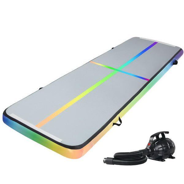 Everfit 4M Air Track Gymnastics Tumbling Exercise Mat Inflatable Mats 20CM Thick + Pump freeshipping - Awezingly