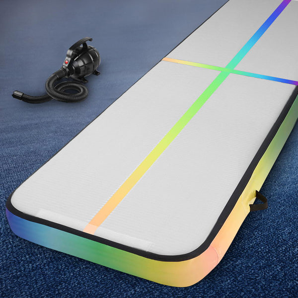 Everfit 4M Air Track Gymnastics Tumbling Exercise Mat Inflatable Mats 20CM Thick + Pump freeshipping - Awezingly