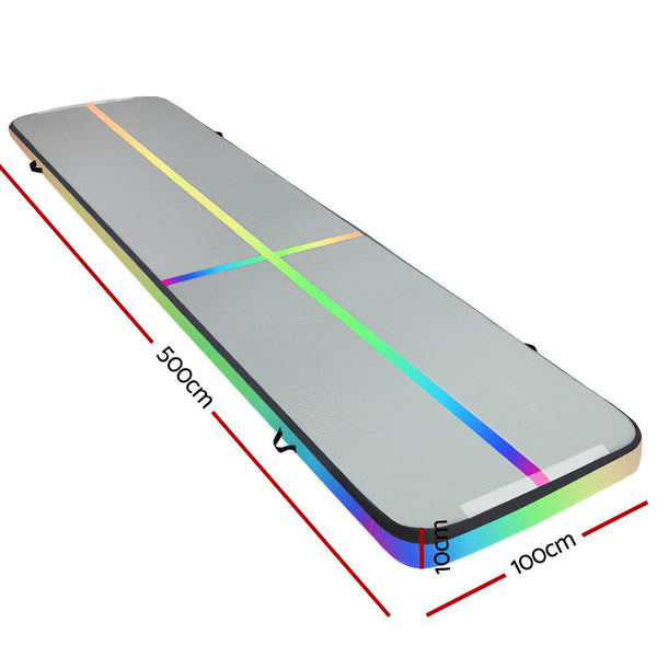 Everfit 5X1M Air Track Inflatable Tumbling Mat Gymnastics Yoga Mat freeshipping - Awezingly