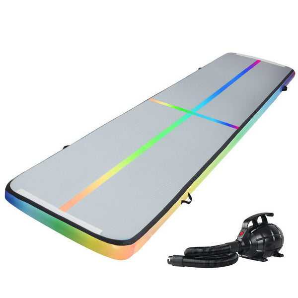Everfit 5M Air Track Gymnastics Tumbling Exercise Mat Inflatable Mats + Pump freeshipping - Awezingly