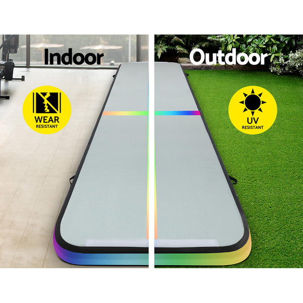 Everfit 5M Air Track Gymnastics Tumbling Exercise Mat Inflatable Mats + Pump freeshipping - Awezingly
