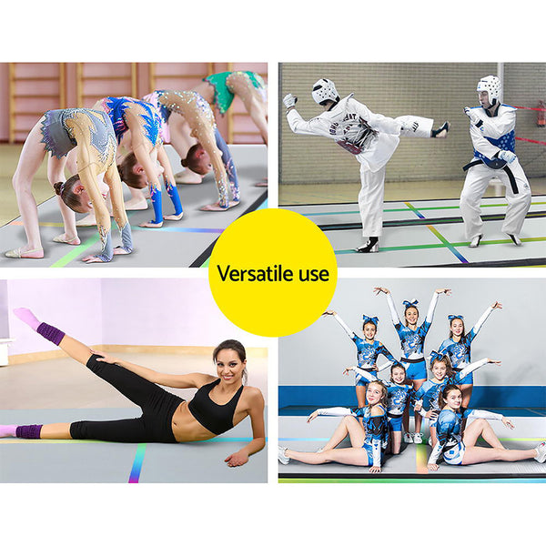 Everfit 5M Air Track Gymnastics Tumbling Exercise Mat Inflatable Mats + Pump freeshipping - Awezingly
