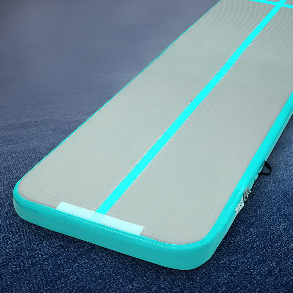 Everfit GoFun 5X1M Inflatable Air Track Mat Tumbling Floor Home Gymnastics Green freeshipping - Awezingly